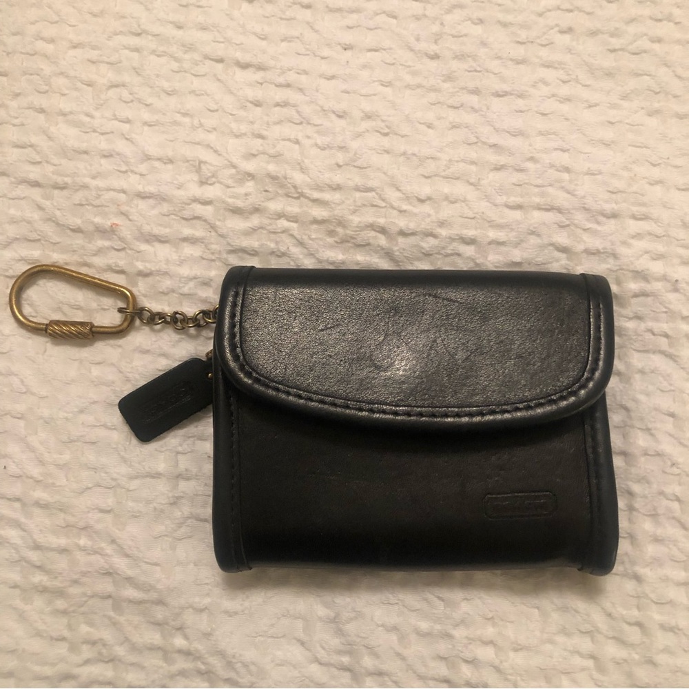Vintage Coach Multi Function Coin Purse  Key Pouch Card Case Wallet